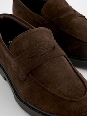Brown Suede Formal Loafers - Image 5 of 5