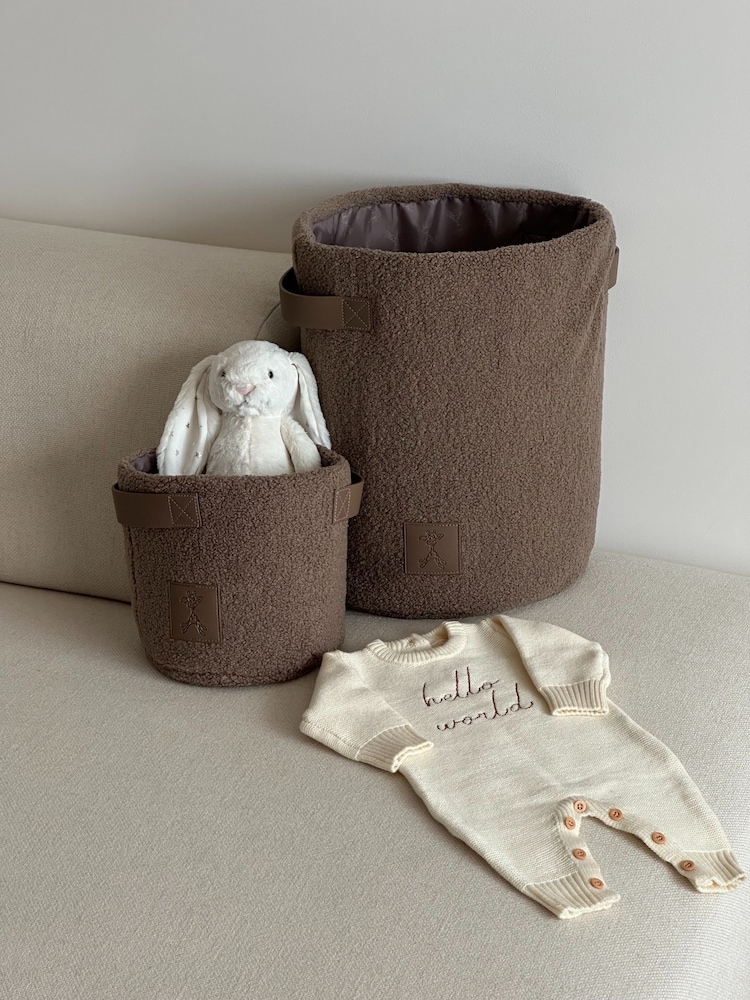 gigil Set of 2 Caramel Mocha Storage Baskets - Image 1 of 3 gigil Set of 2 Caramel Mocha Storage Baskets - Image 1 of 3
