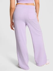 Victoria's Secret PINK Pastel Lilac Purple Wide Leg Fleece Jogger - Image 3 of 4