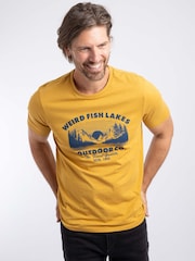 Weird Fish Yellow Lakes Front Print Graphic T-Shirt - Image 1 of 5