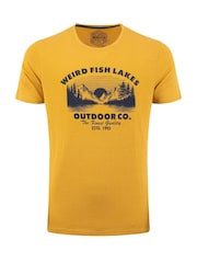 Weird Fish Yellow Lakes Front Print Graphic T-Shirt - Image 4 of 5
