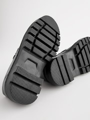 Black Leather Tassle Loafer School Shoes - Image 5 of 5