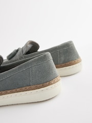Gris - Mocasines de ante con borlas - Imagen 6 de 8