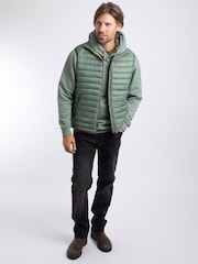 Weird Fish Green Langtree Lightweight Showerproof Padded Gilet - Image 3 of 6