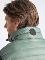 Weird Fish Green Langtree Lightweight Showerproof Padded Gilet - Image 4 of 6