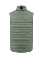 Weird Fish Green Langtree Lightweight Showerproof Padded Gilet - Image 6 of 6