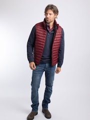 Weird Fish Red Langtree Lightweight Showerproof Padded Gilet - Image 3 of 7