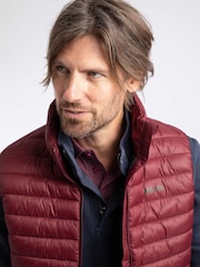 Weird Fish Red Langtree Lightweight Showerproof Padded Gilet - Image 4 of 7