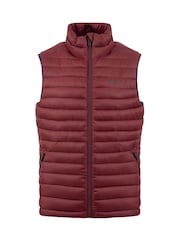 Weird Fish Red Langtree Lightweight Showerproof Padded Gilet - Image 6 of 7