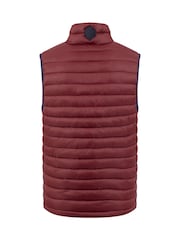 Weird Fish Red Langtree Lightweight Showerproof Padded Gilet - Image 7 of 7