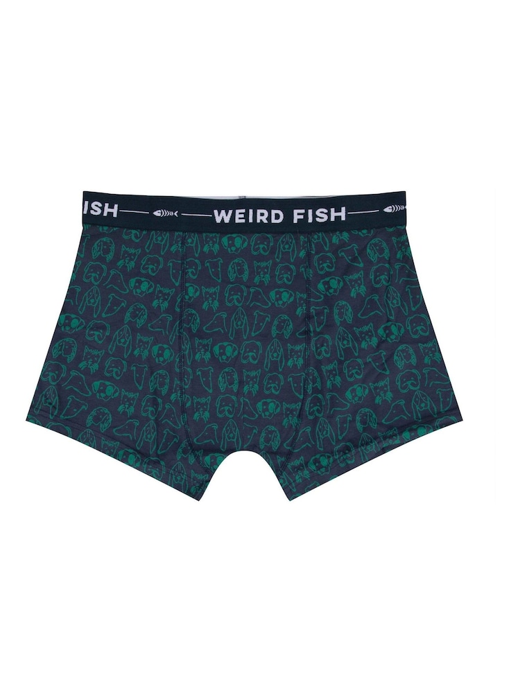 Weird Fish Blue Ashridge Boxer Shorts 3 Pack - Image 4 of 4 Weird Fish Blue Ashridge Boxer Shorts 3 Pack - Image 4 of 4