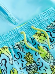 Blue Dip Dye Sunsafe Top and Shorts Set (3mths-7yrs) - Image 8 of 8