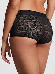 Victoria's Secret PINK Black Short Logo Knickers - Image 2 of 3