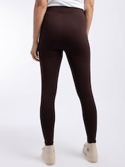 Marrón - Leggings de cintura alta Weird Fish Lilliane - Imagen 2 de 4