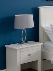 Julian Bowen Surf White Radley Bedside Table - Image 1 of 7