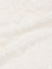 Victoria's Secret White Flowering Vines Broderie Dressing Slip - Image 4 of 4