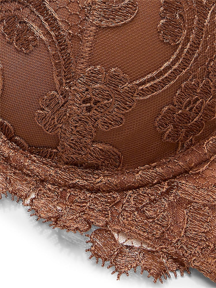 Victoria's Secret Nude Caramel Lightly Lined Demi Boho Floral Bra - Image 4 of 4