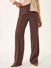 Roman Brown Pocket Button Smart Trousers - Image 2 of 4