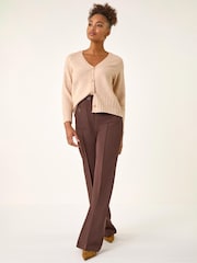 Roman Brown Pocket Button Smart Trousers - Image 3 of 4