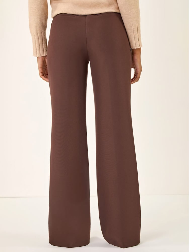 Roman Brown Pocket Button Smart Trousers - Image 4 of 4