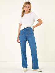 Roman Blue Front Pocket Bootcut Denim Trousers - Image 3 of 5
