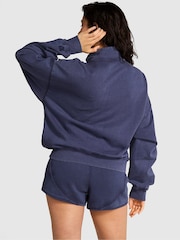 Victoria's Secret PINK Midnight Navy Blue Fleece Jacket - Image 2 of 4