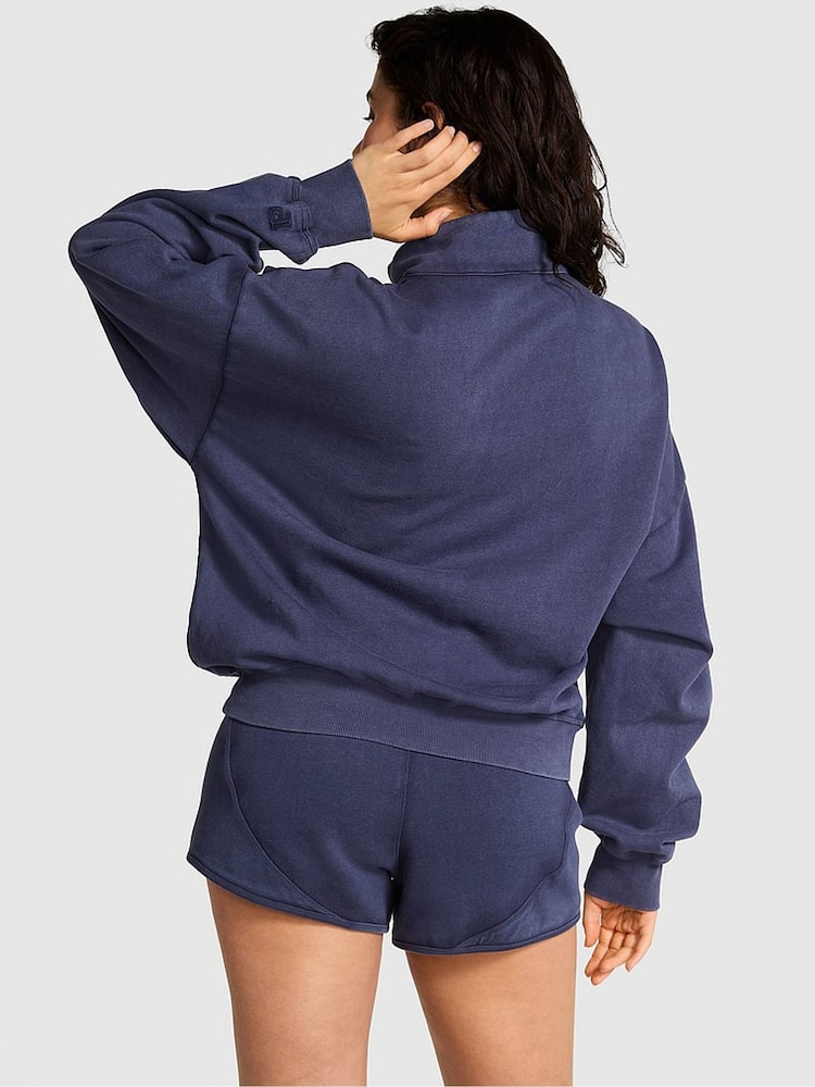 Victoria's Secret PINK Midnight Navy Blue Fleece Jacket - Image 2 of 4