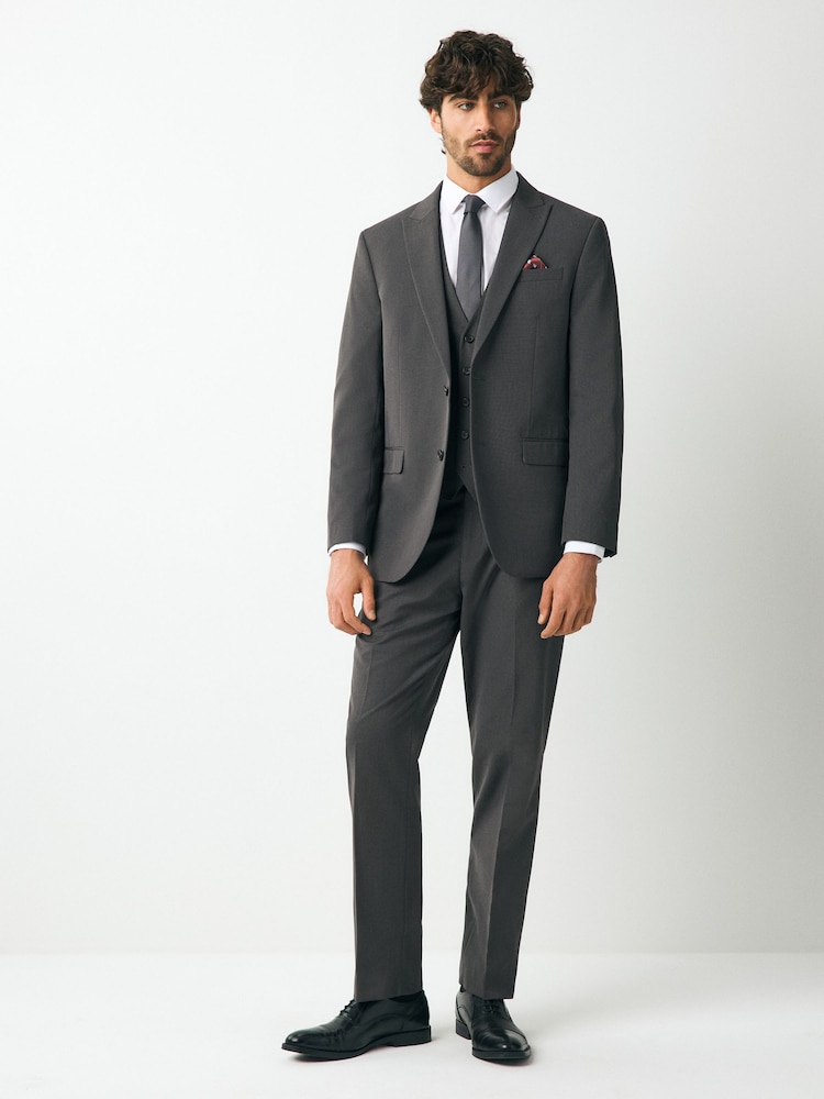 Gris antracita - Corte estándar - Traje con dos botones - Imagen 2 de 10 Gris antracita - Corte estándar - Traje con dos botones - Imagen 2 de 10