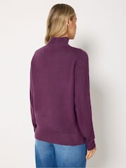 Long Tall Sally Purple Turtle Neck Knitted Jumper - Image 3 of 6