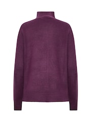 Long Tall Sally Purple Turtle Neck Knitted Jumper - Image 6 of 6