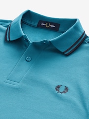 Fred Perry Mens Twin Tipped 100% Cotton Polo Shirt - Image 7 of 9