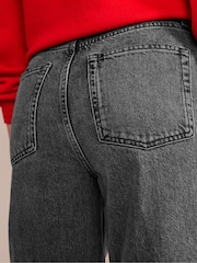 Boden Black High Rise Tapered 100% Cotton Jeans - Image 4 of 5