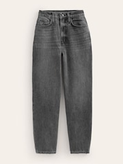 Boden Black High Rise Tapered 100% Cotton Jeans - Image 5 of 5