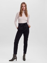 VERO MODA Black Petite Petite High Waisted Paperbag Trousers - Image 4 of 6