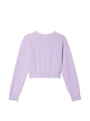 Victoria's Secret PINK Pastel Lilac Purple Fleece Sweatshirt - Image 3 of 4
