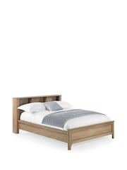 Julian Bowen Oak Effect Sydney Rattan Effect Bookcase Bed - Image 7 of 9