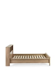Julian Bowen Oak Effect Sydney Rattan Effect Bookcase Bed - Image 9 of 9