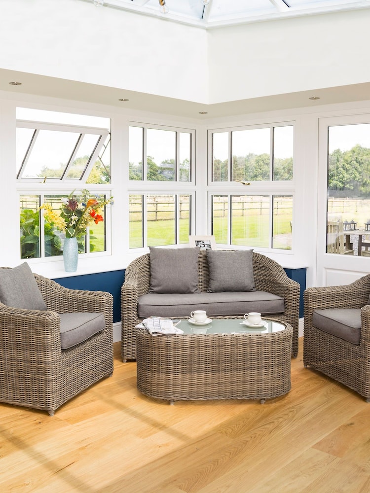 Rowlinson Natural Garden Bunbury Rattan Effect Sofa Set with Coffee Table - Image 2 of 4