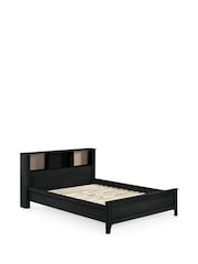 Julian Bowen Black Ash Sydney Rattan Effect Bookcase Bed - Image 6 of 9