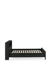 Julian Bowen Black Ash Sydney Rattan Effect Bookcase Bed - Image 9 of 9