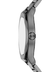 Armani Exchange Grey Sync Three-Hand Day-Date Stainless Steel Watch - Image 3 of 8