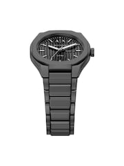 Armani Exchange Grey Sync Three-Hand Day-Date Stainless Steel Watch - Image 4 of 8