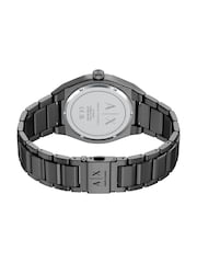 Armani Exchange Grey Sync Three-Hand Day-Date Stainless Steel Watch - Image 5 of 8