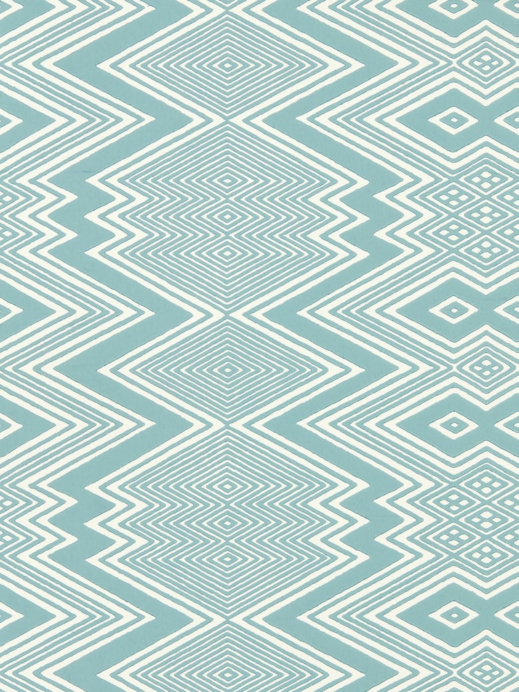Harlequin Blue Ankara 10.05M Wallpaper - Image 1 of 1