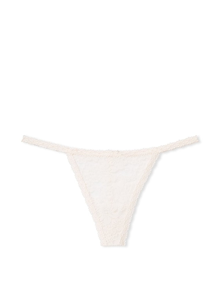 Victoria's Secret PINK Coconut White G String Lace Knickers - Image 3 of 3