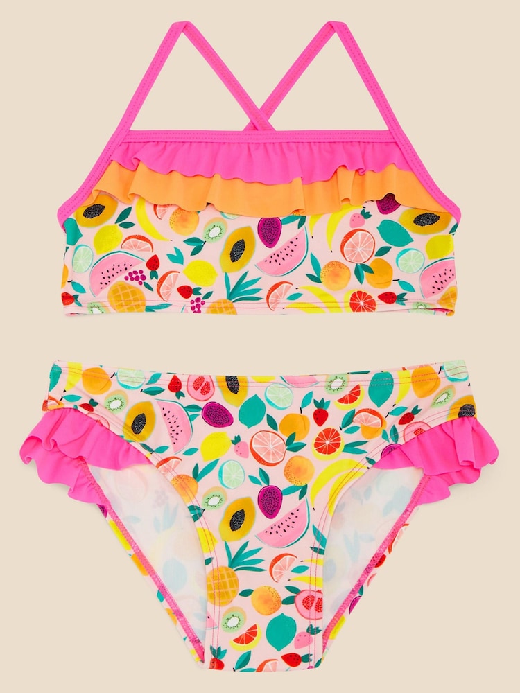 Angels By Accessorize Bikini mit Obstprint, Orange - Bild 1 von 2