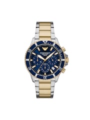 Emporio Armani Gold World Explorer Solar-Powered Chronograph Stainless Steel Watch - Image 1 of 5