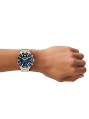 Emporio Armani Gold World Explorer Solar-Powered Chronograph Stainless Steel Watch - Image 5 of 5