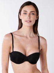 Musta - Boux Avenue Microfibre Olkaimeton Rintaliivit - Kuva 3 / 4