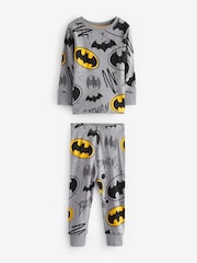 Batman Yellow/Black Snuggle 100% Cotton Pyjamas 2 Pack (12mths-10yrs) - Image 6 of 6
